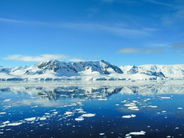 Breathtaking landscape of Antarctic peninsula
