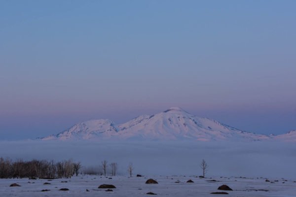Very early morning in Kamchatka. 